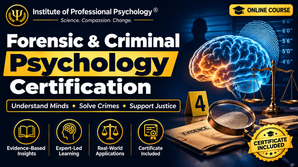 Forensic & Criminal Psychology Certification Program (2026)®