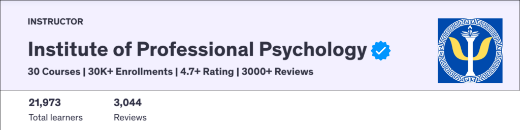Online Psychology Courses With Certificate | Instructor Institute of Professional Psychology ® Professional Psychology Courses and Certification Programs